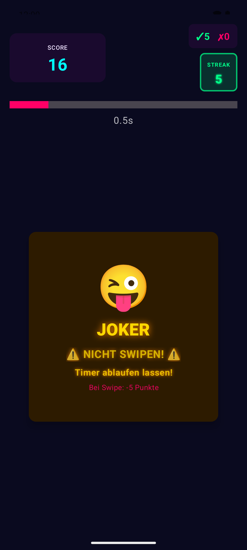 Der Joker kehrt die Richtungen um